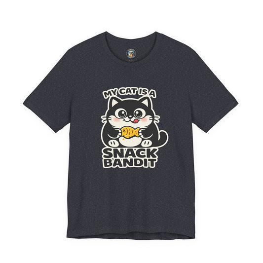 My Cat Is A Snack Bandit – Simply Purrfect - Dark Cat T-Shirt | Cats With Character