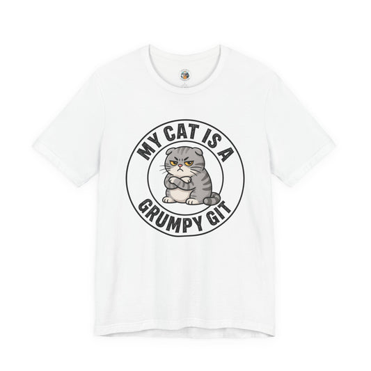 My Cat is a Grumpy Git - Feline Funny T-shirt