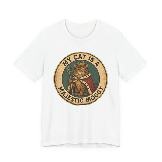 My Cat Is A Majestic Moggy – Retro Vintage Cat T-Shirt | Cats With Character