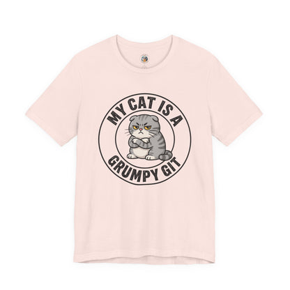My Cat is a Grumpy Git - Feline Funny T-shirt