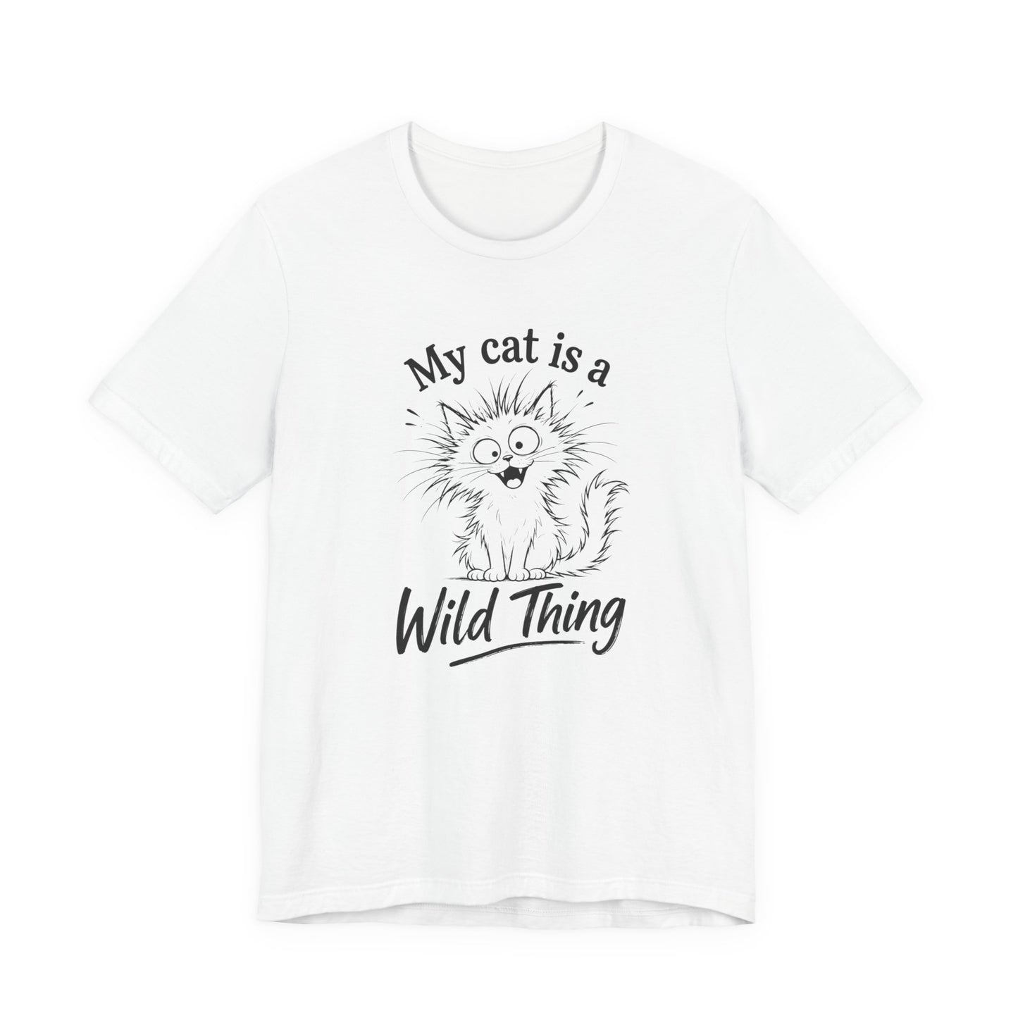 My Cat Is A Wild Thing – Minimalist Cat T-Shirt | Cats With Character