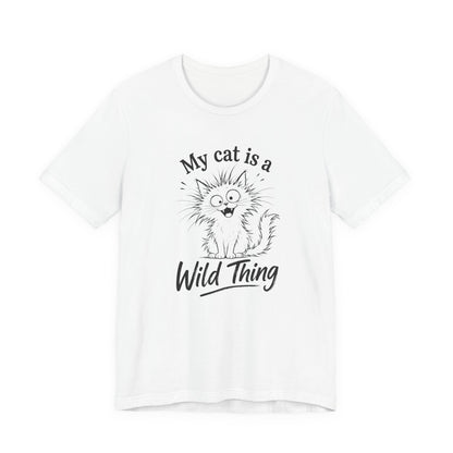 My Cat Is A Wild Thing – Minimalist Cat T-Shirt | Cats With Character