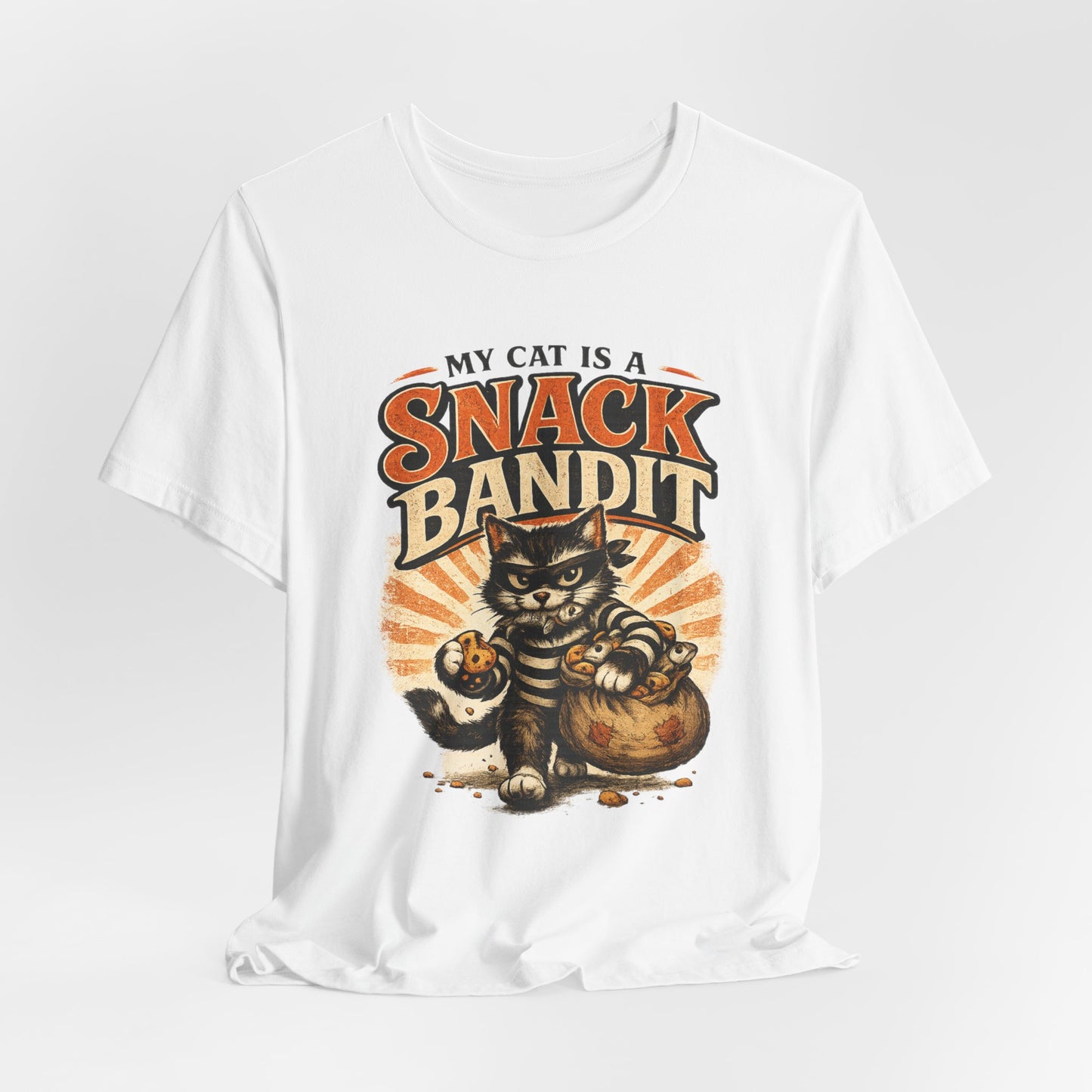 My Cat Is A Snack Bandit – Retro Whiskers - Cat T-Shirt | Cats With Character