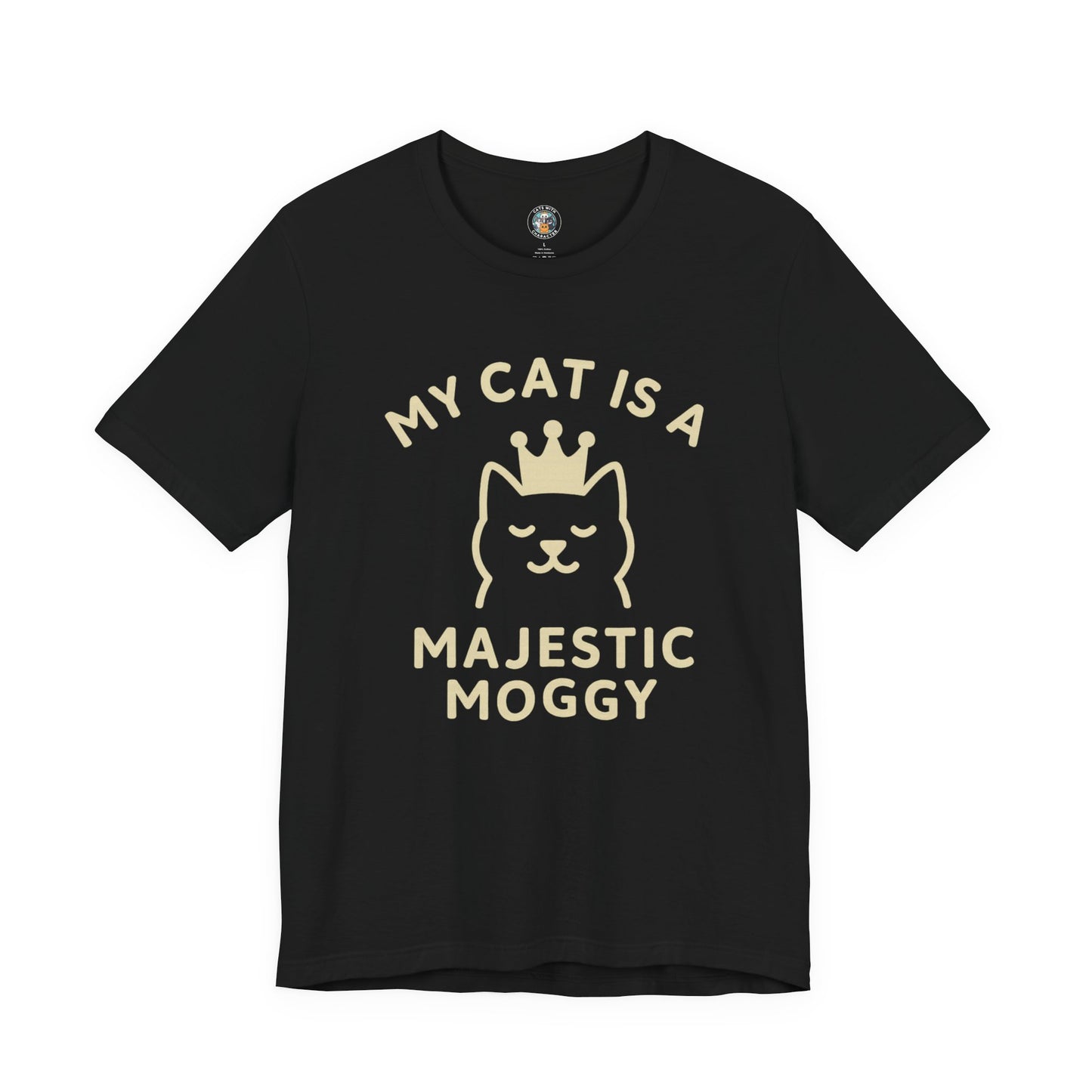 My Cat is a Majestic Moggy - Simply Purrfect - Dark Unisex Jersey Short Sleeve Tee