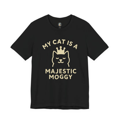 My Cat is a Majestic Moggy - Simply Purrfect - Dark Unisex Jersey Short Sleeve Tee