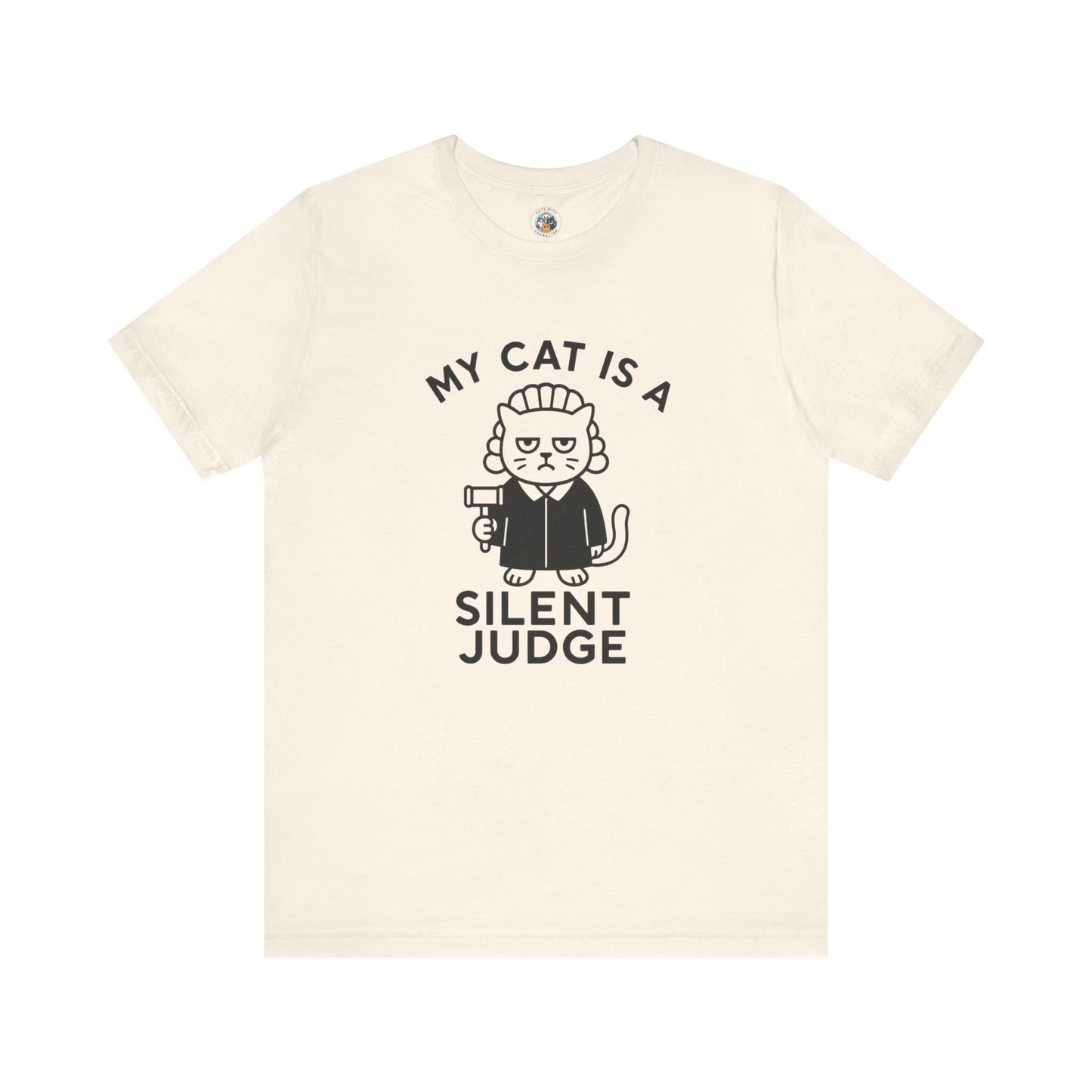 My Cat is a Silent Judge - Simply Purrfect - Unisex Jersey Short Sleeve Tee