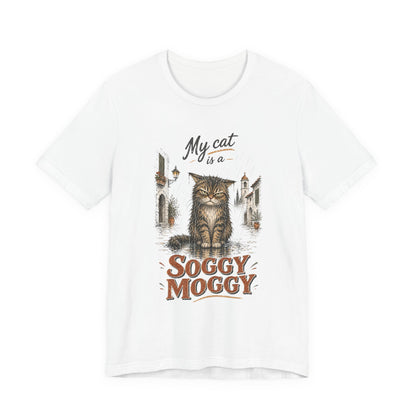 My Cat Is a Soggy Moggy – Retro Whiskers -Cat T-Shirt
