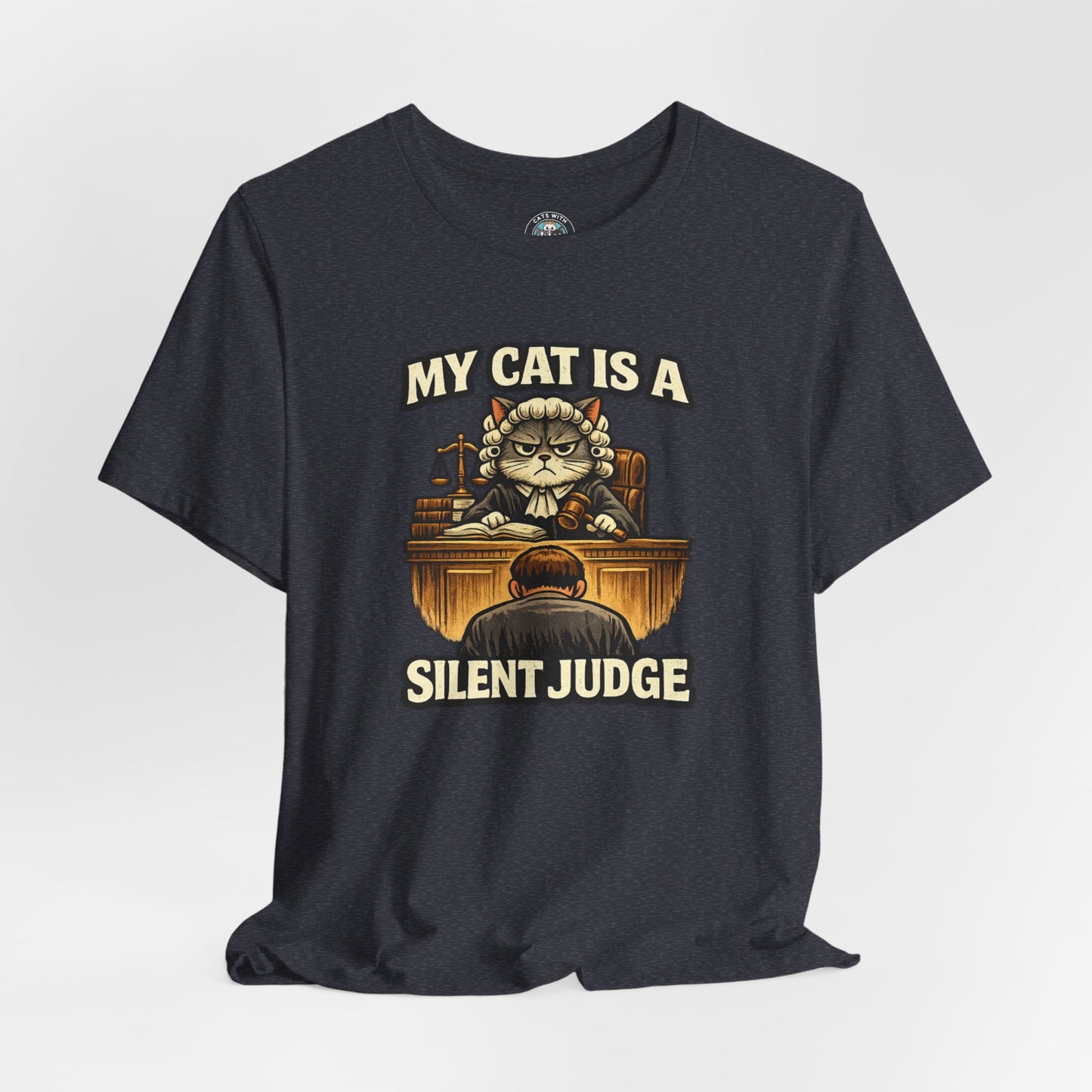 My Cat Is A Silent Judge - Feline Funnies - Dark