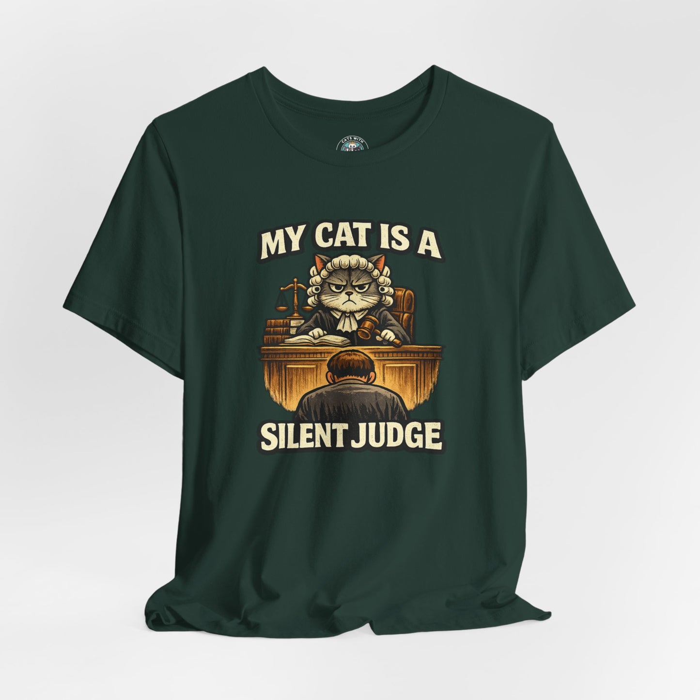My Cat Is A Silent Judge - Feline Funnies - Dark