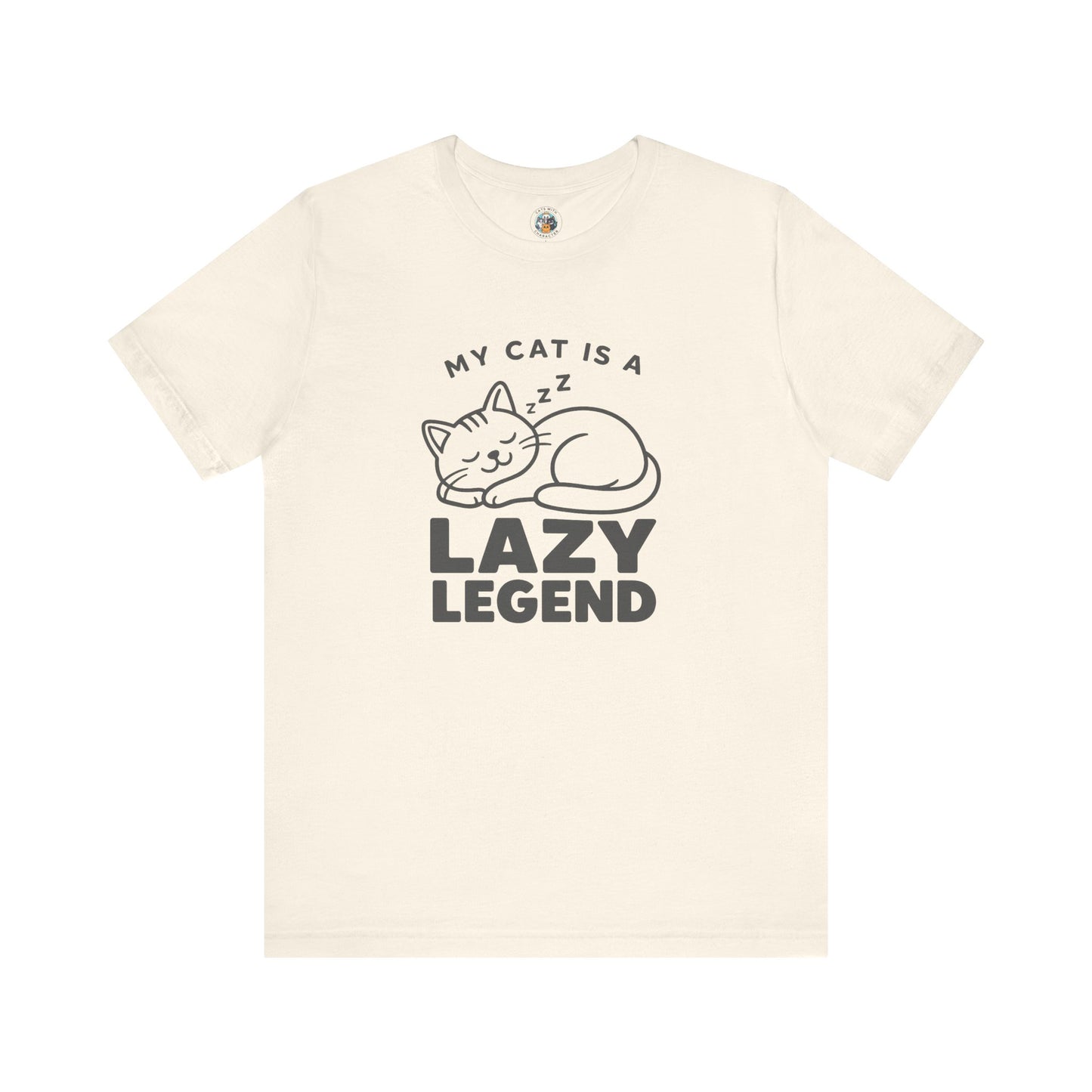 My Cat Is A Lazy Legend – Minimalist Cat T-Shirt | Cats With Character