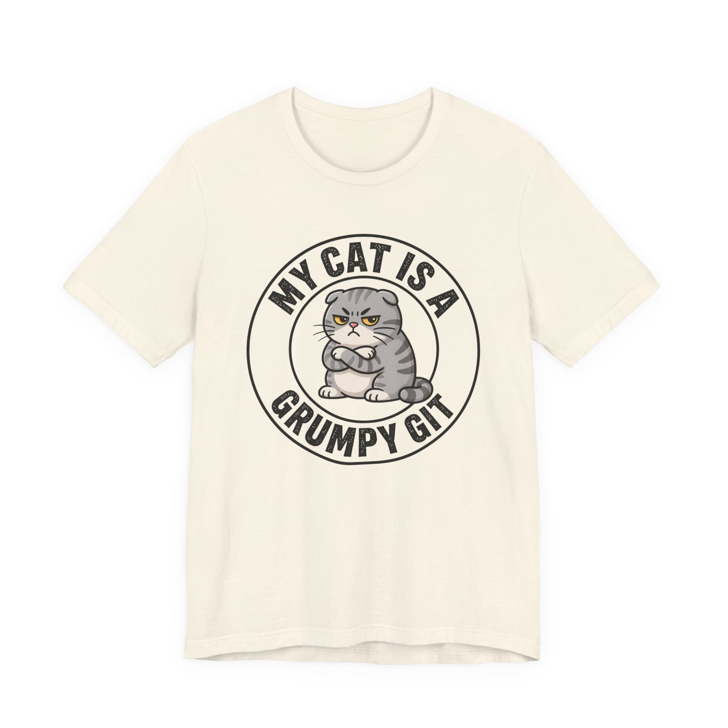 My Cat is a Grumpy Git - Feline Funny T-shirt