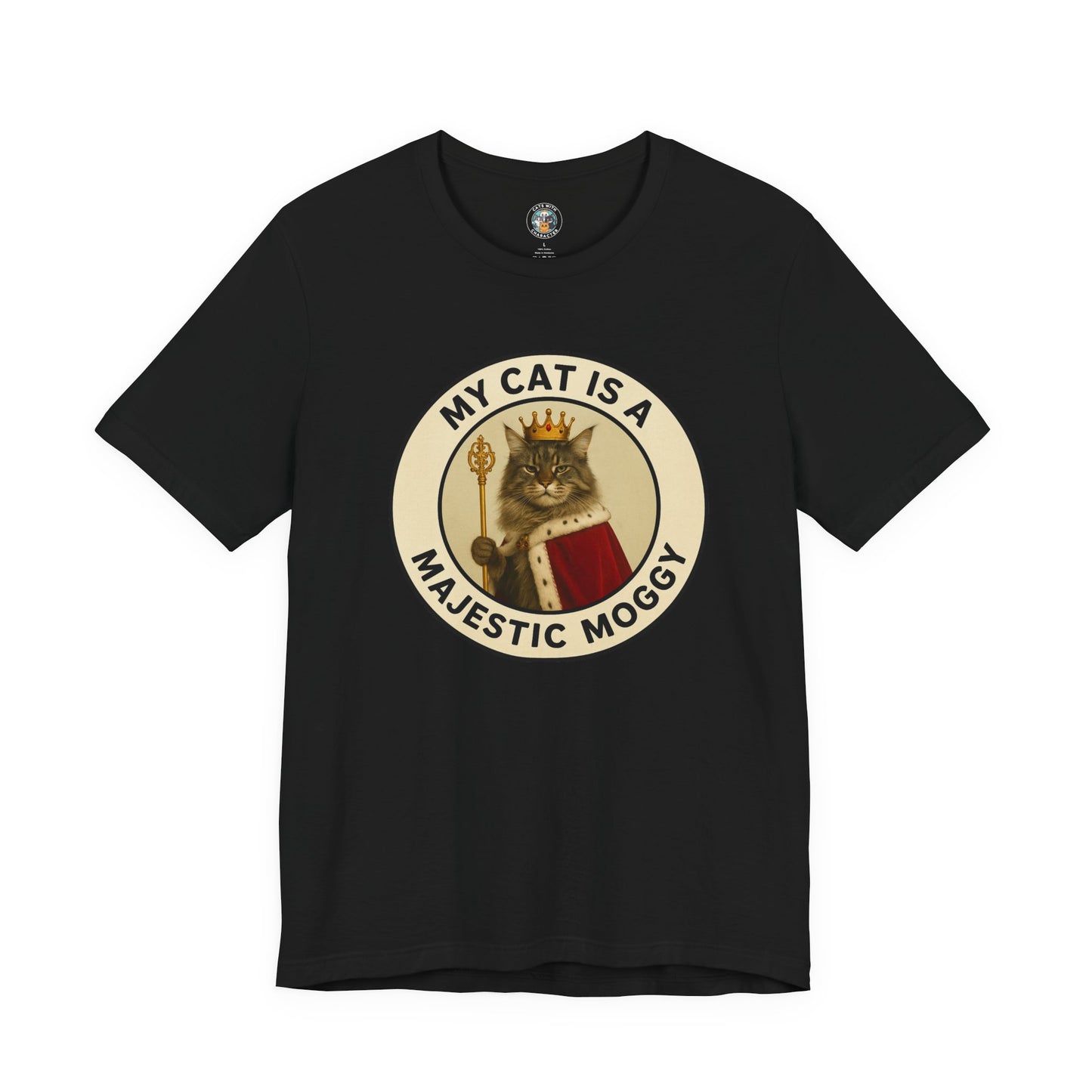 My Cat is a Majestic Moggy - Paws in Focus - Dark Unisex Jersey Short Sleeve Tee