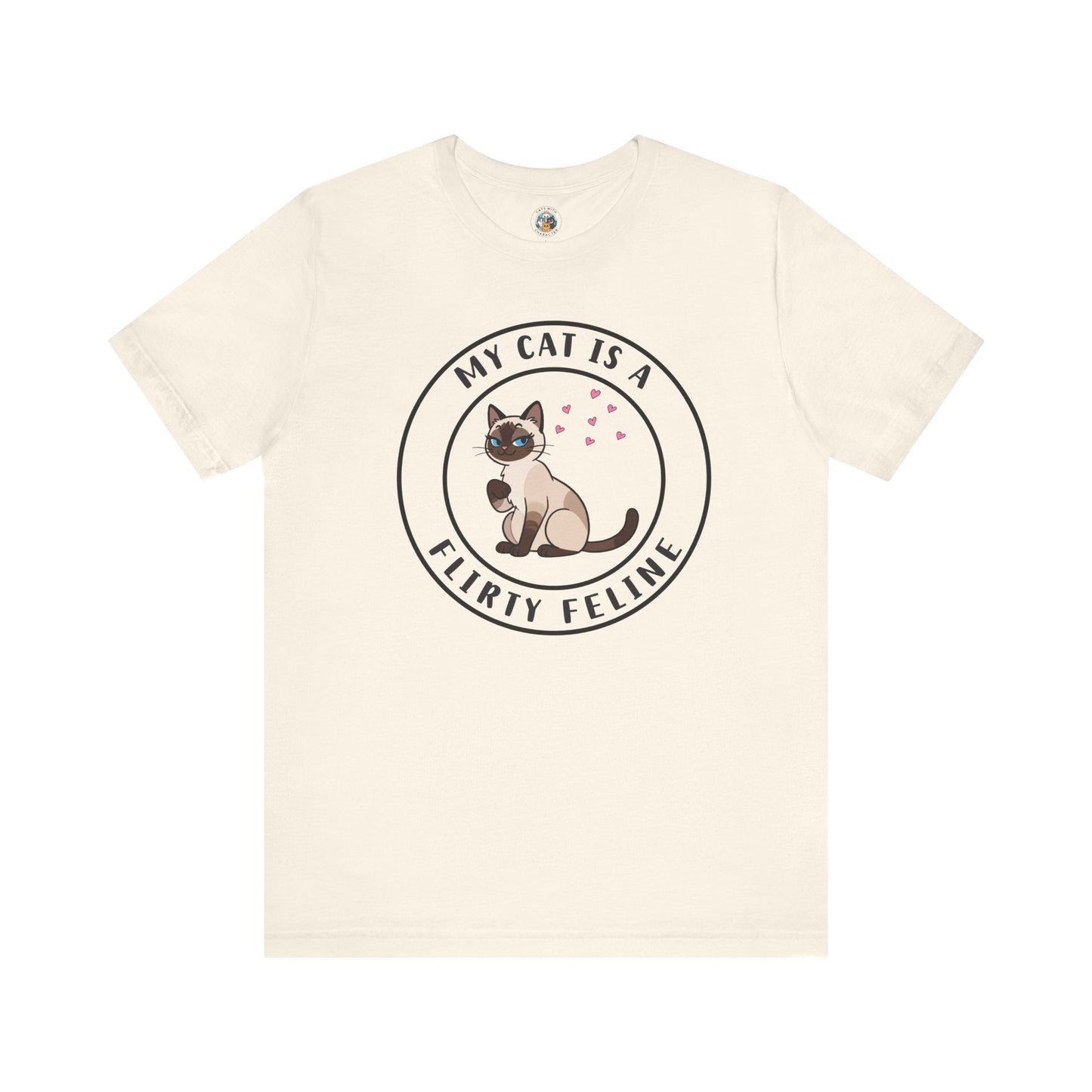 My Cat is a Flirty Feline - Feline Funnies - Unisex Jersey Short Sleeve Tee