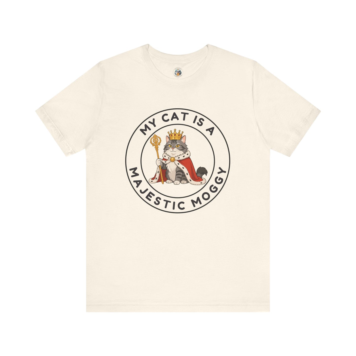 My Cat is a Majestic Moggy - Feline Funnies - Unisex Jersey Short Sleeve Tee