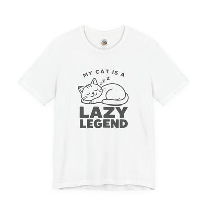 My Cat Is A Lazy Legend – Minimalist Cat T-Shirt | Cats With Character