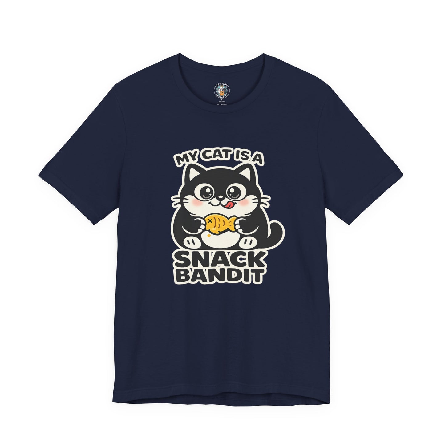 My Cat Is A Snack Bandit – Simply Purrfect - Dark Cat T-Shirt | Cats With Character