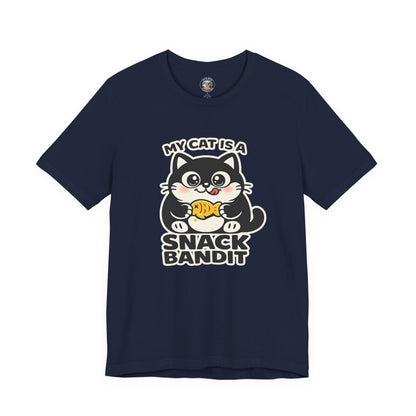 My Cat Is A Snack Bandit – Simply Purrfect - Dark Cat T-Shirt | Cats With Character