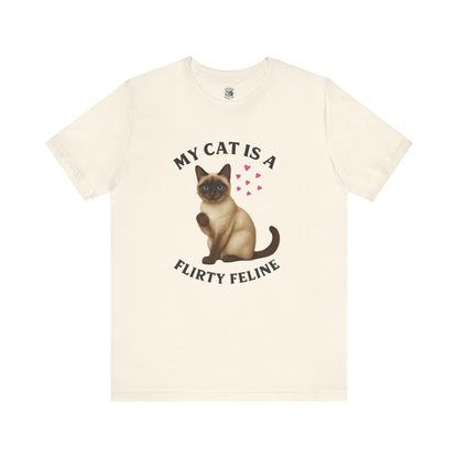 My Cat is a Flirty Feline - Paws in Focus - Unisex Jersey Short Sleeve Tee