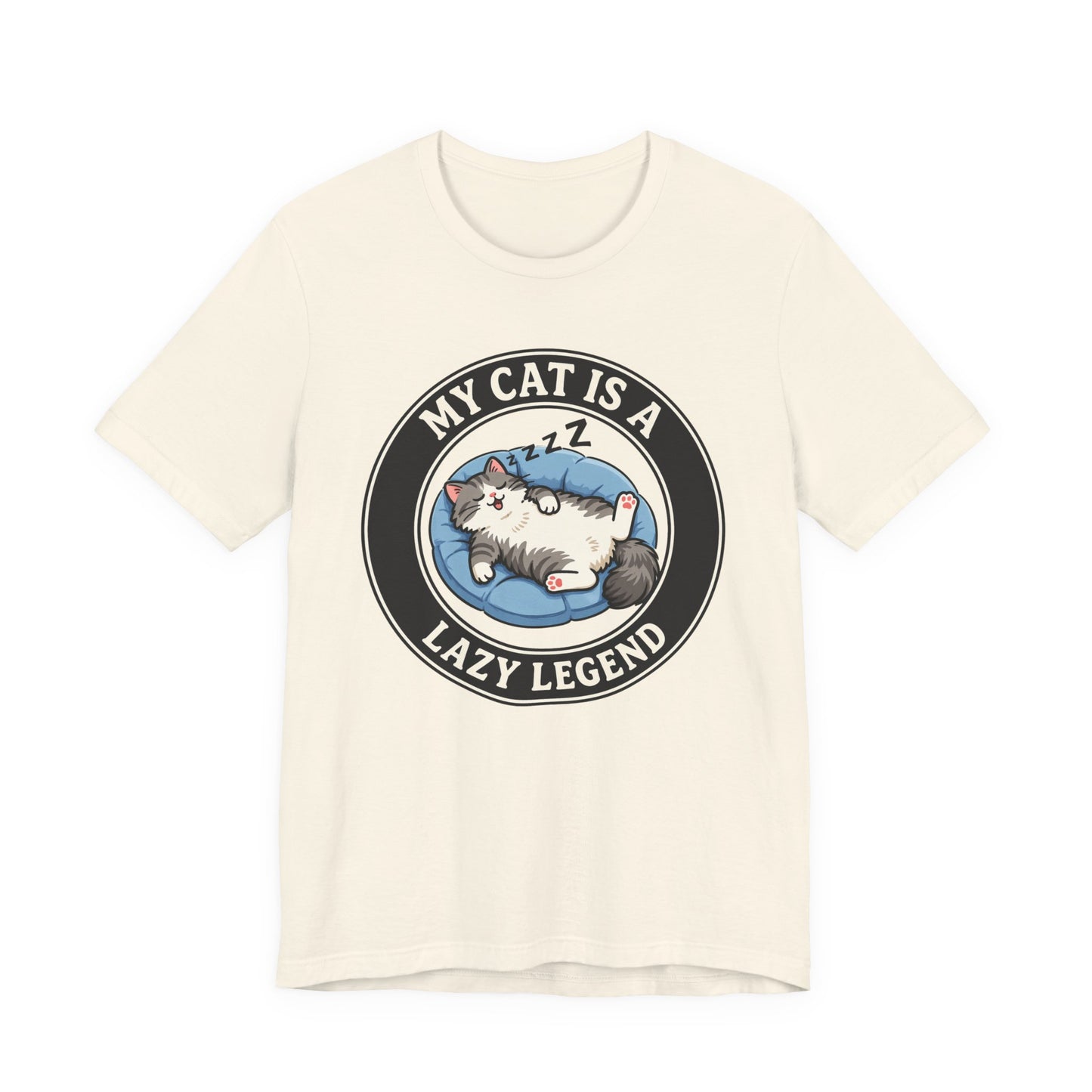 My Cat Is A Lazy Legend – Funny Cat T-Shirt | Cats With Character
