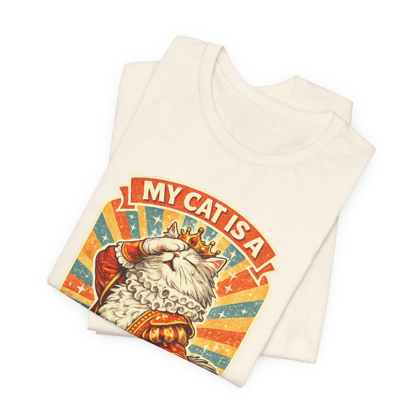My Cat Is A Drama Queen – Retro Whiskers - Cat T-Shirt | Cats With Character