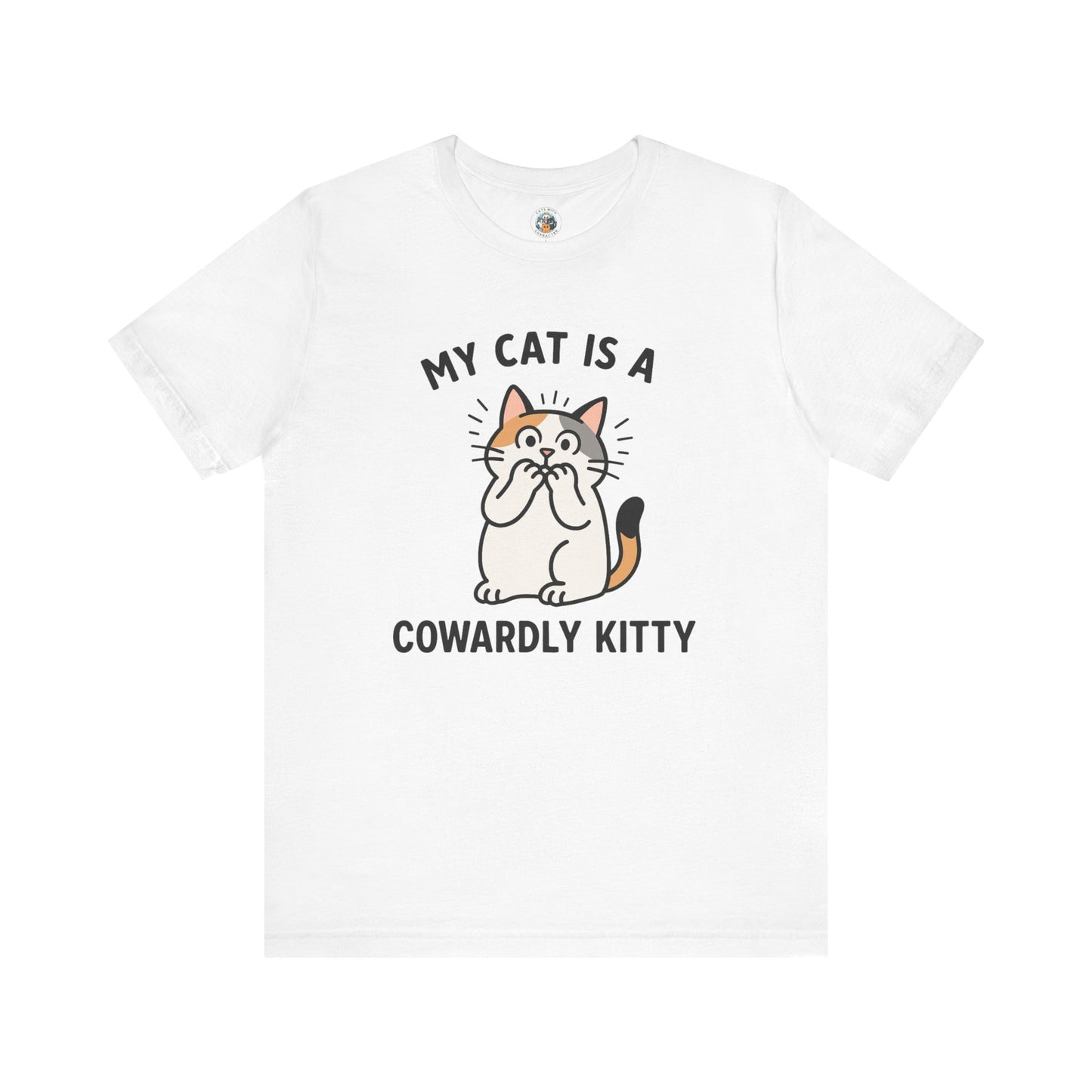 My Cat is a Cowardly Kitty - Simply Purrfect - Unisex Jersey Short Sleeve Tee