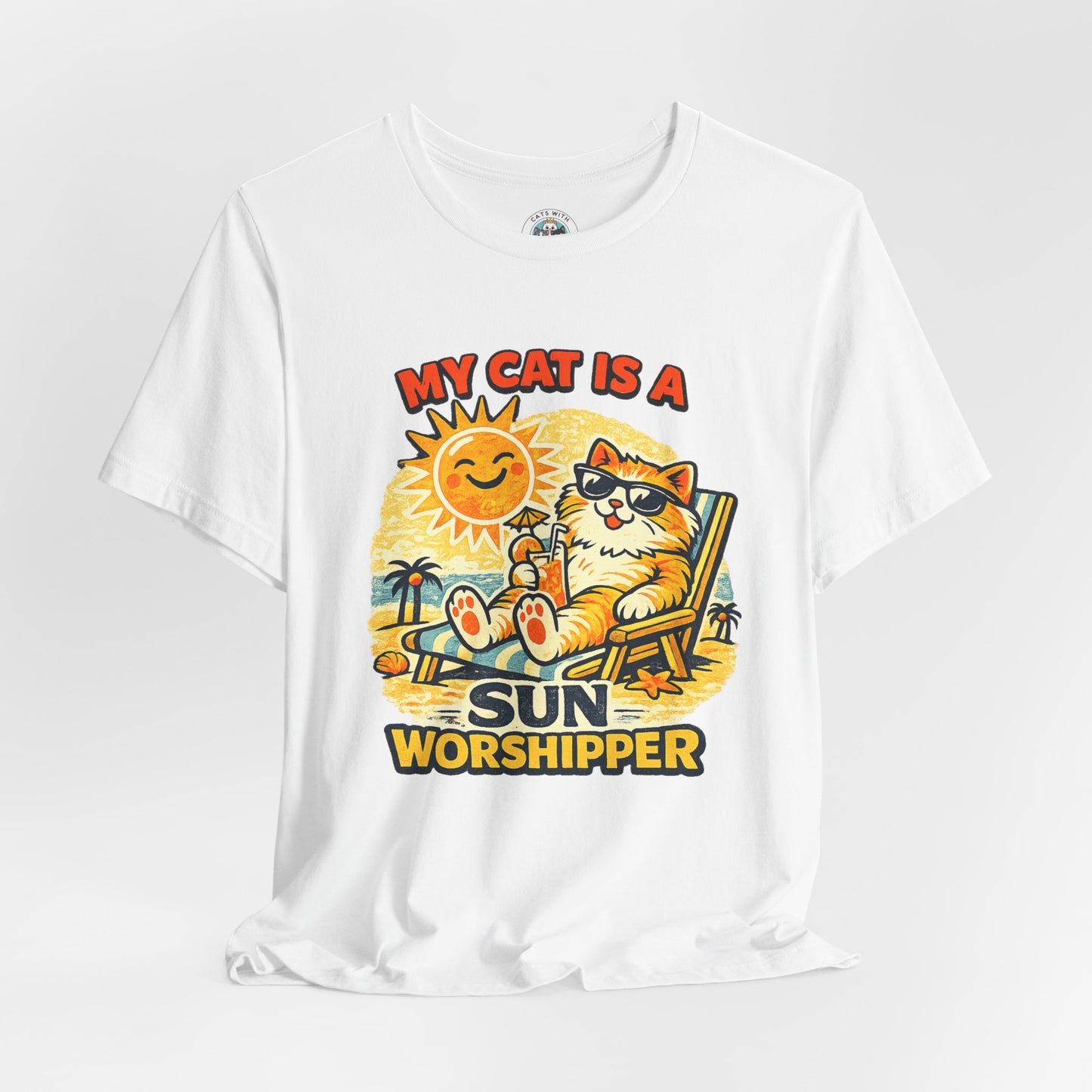 My Cat Is a Sun Worshipper – Funny Cat Beach Shirt