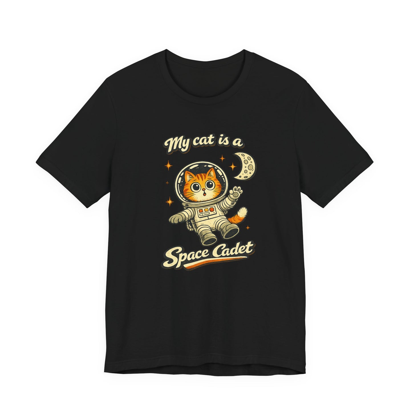 My Cat Is a Space Cadet – Retro Astronaut Cat T-Shirt | Cats with Character