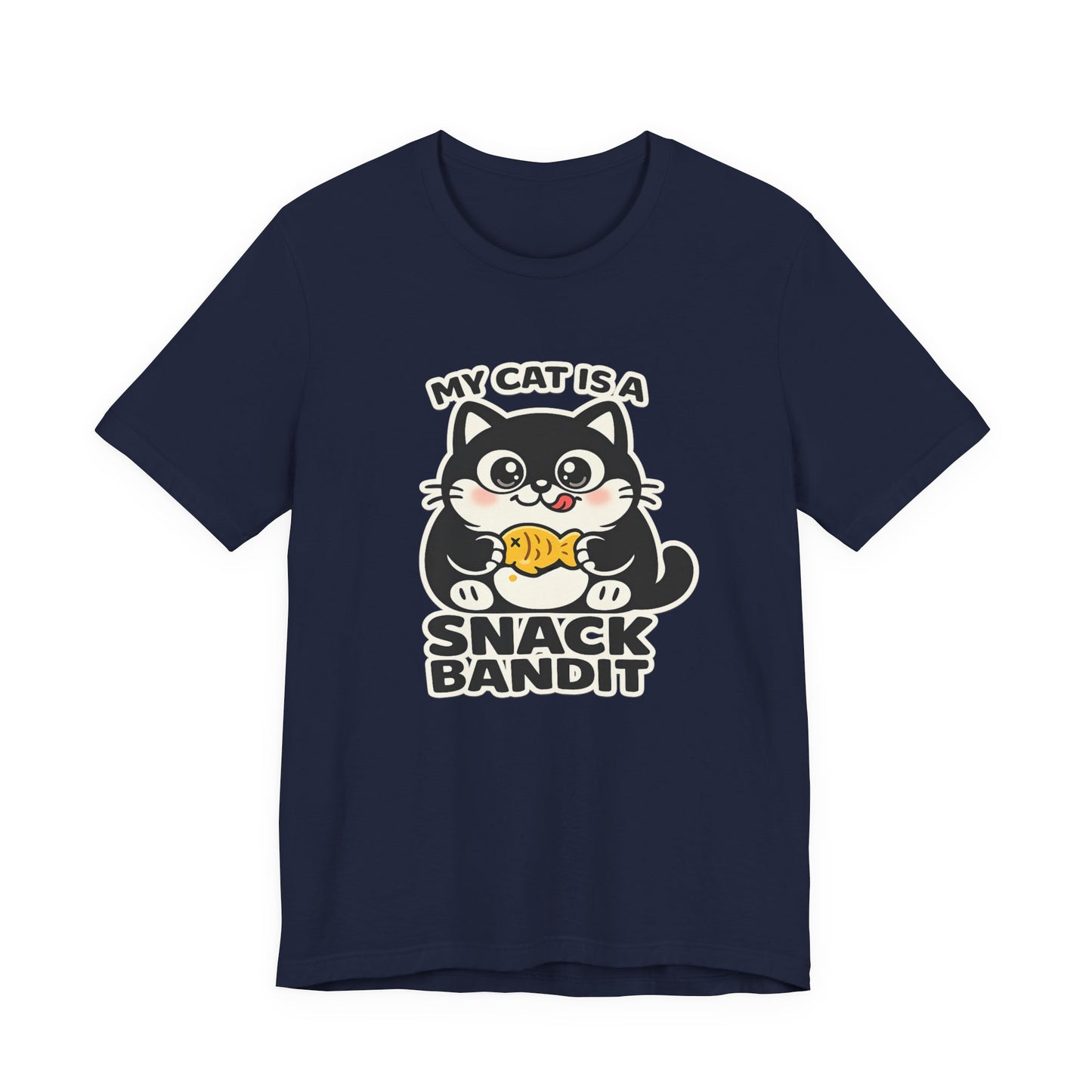 My Cat Is A Snack Bandit – Simply Purrfect - Dark Cat T-Shirt | Cats With Character