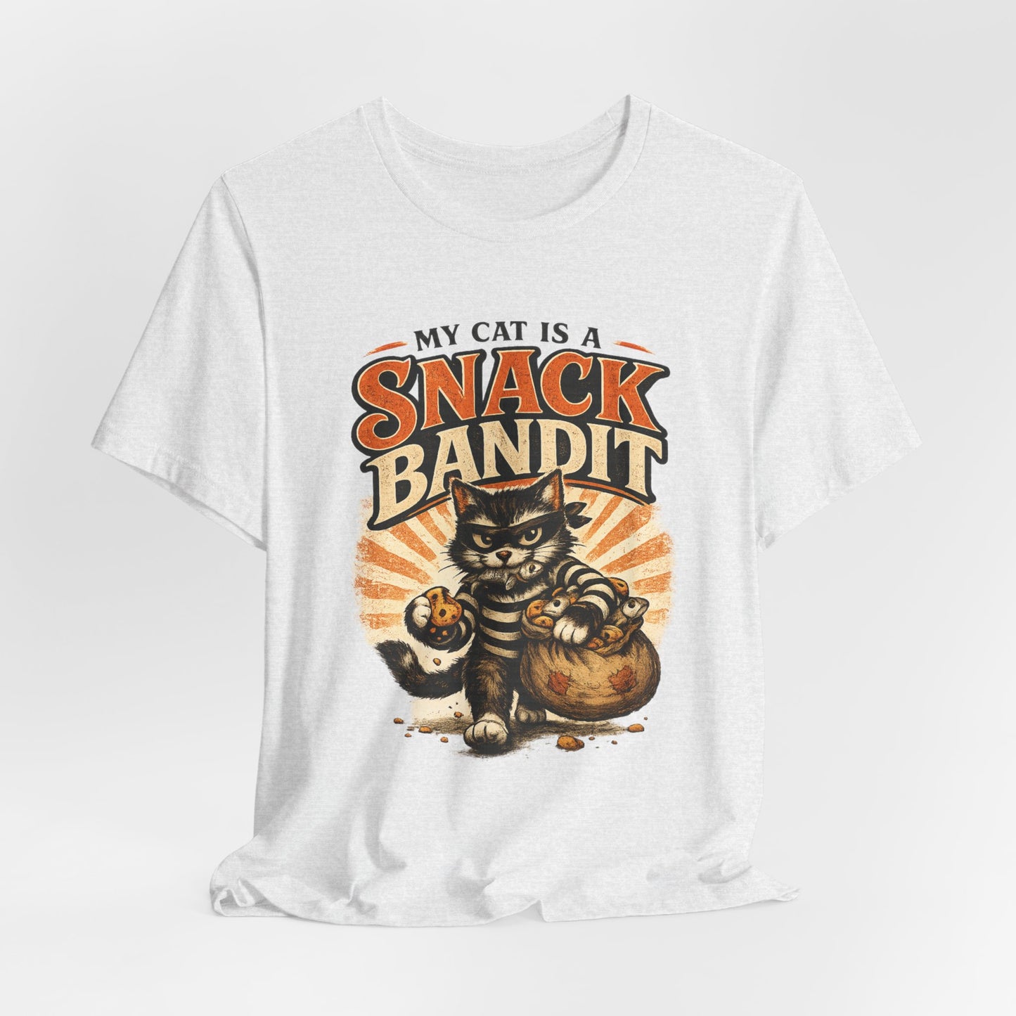 My Cat Is A Snack Bandit – Retro Whiskers - Cat T-Shirt | Cats With Character