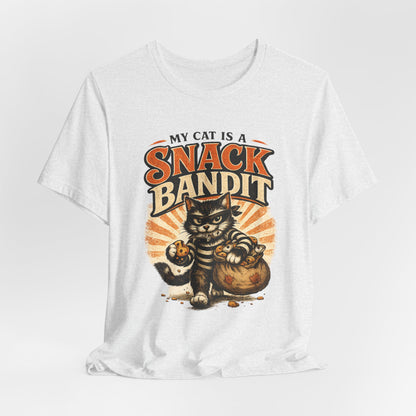 My Cat Is A Snack Bandit – Retro Whiskers - Cat T-Shirt | Cats With Character