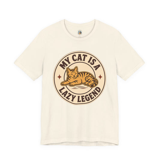 My Cat Is A Lazy Legend – Retro Vintage T-Shirt | Cats With Character