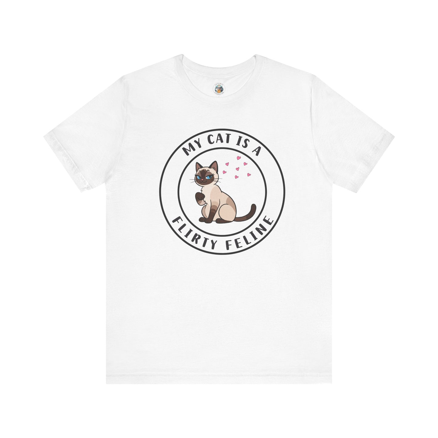 My Cat is a Flirty Feline - Feline Funnies - Unisex Jersey Short Sleeve Tee