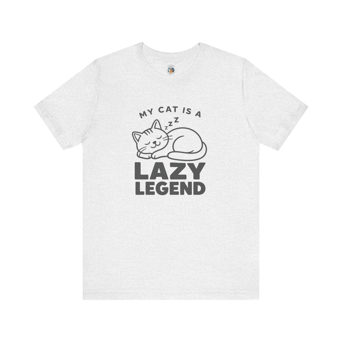 My Cat Is A Lazy Legend – Minimalist Cat T-Shirt | Cats With Character