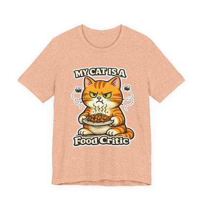 My Cat Is A Food Critic – Funny Cat T-Shirt | Cats With Character