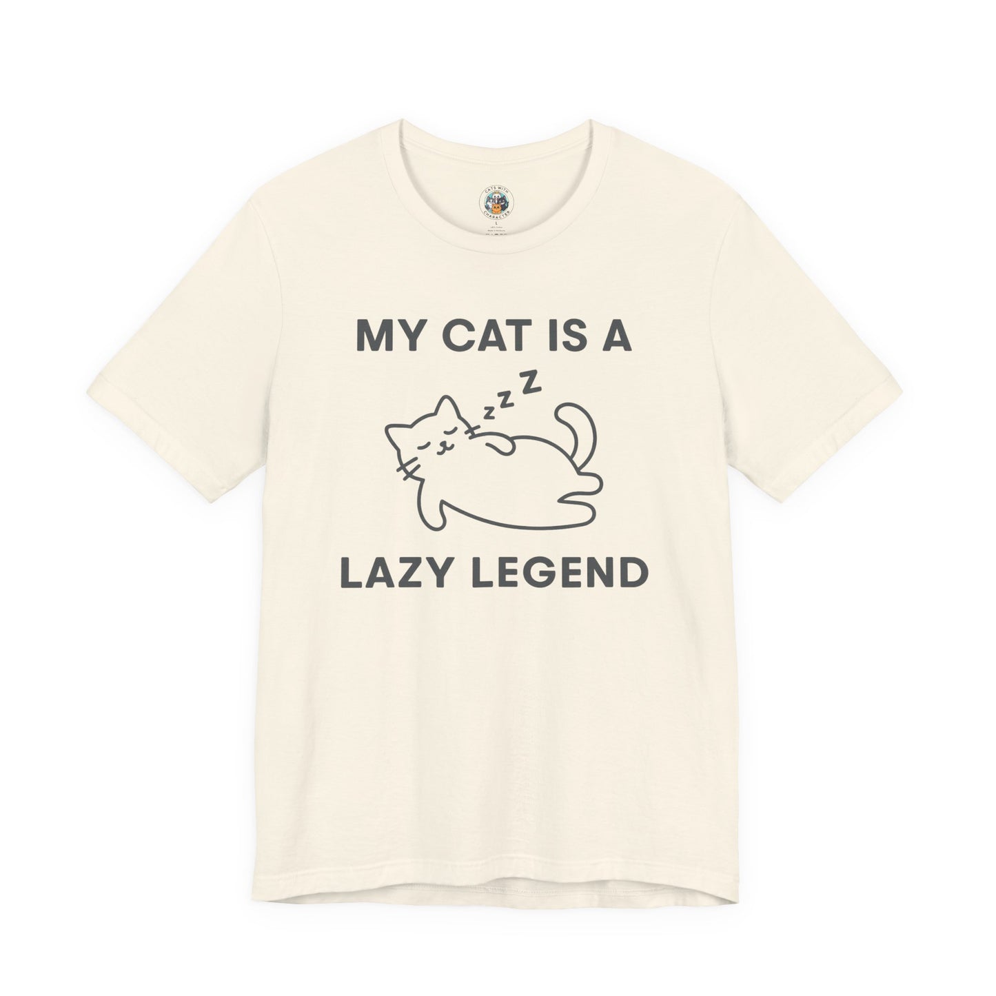 My Cat is a Lazy Legend - Simply Purrfect - Unisex Jersey Short Sleeve Tee