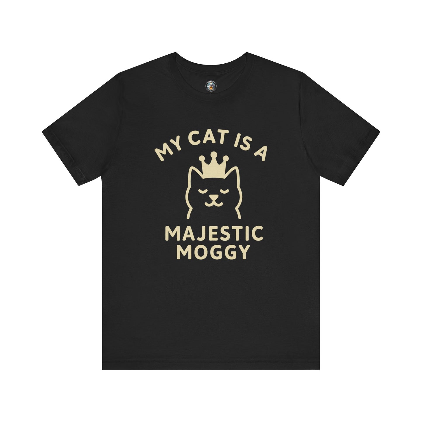 My Cat is a Majestic Moggy - Simply Purrfect - Dark Unisex Jersey Short Sleeve Tee