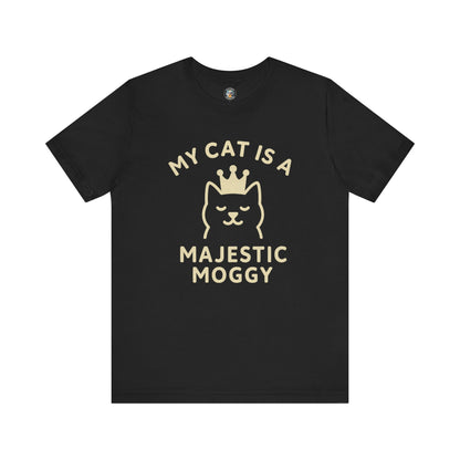 My Cat is a Majestic Moggy - Simply Purrfect - Dark Unisex Jersey Short Sleeve Tee