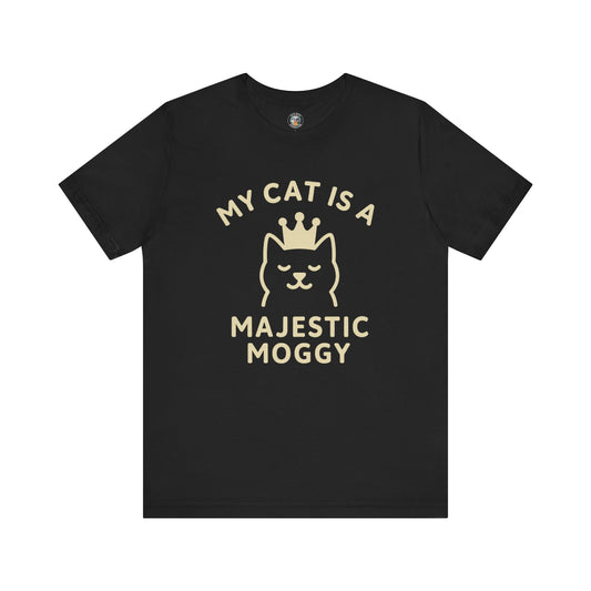 My Cat is a Majestic Moggy - Simply Purrfect - Dark Unisex Jersey Short Sleeve Tee