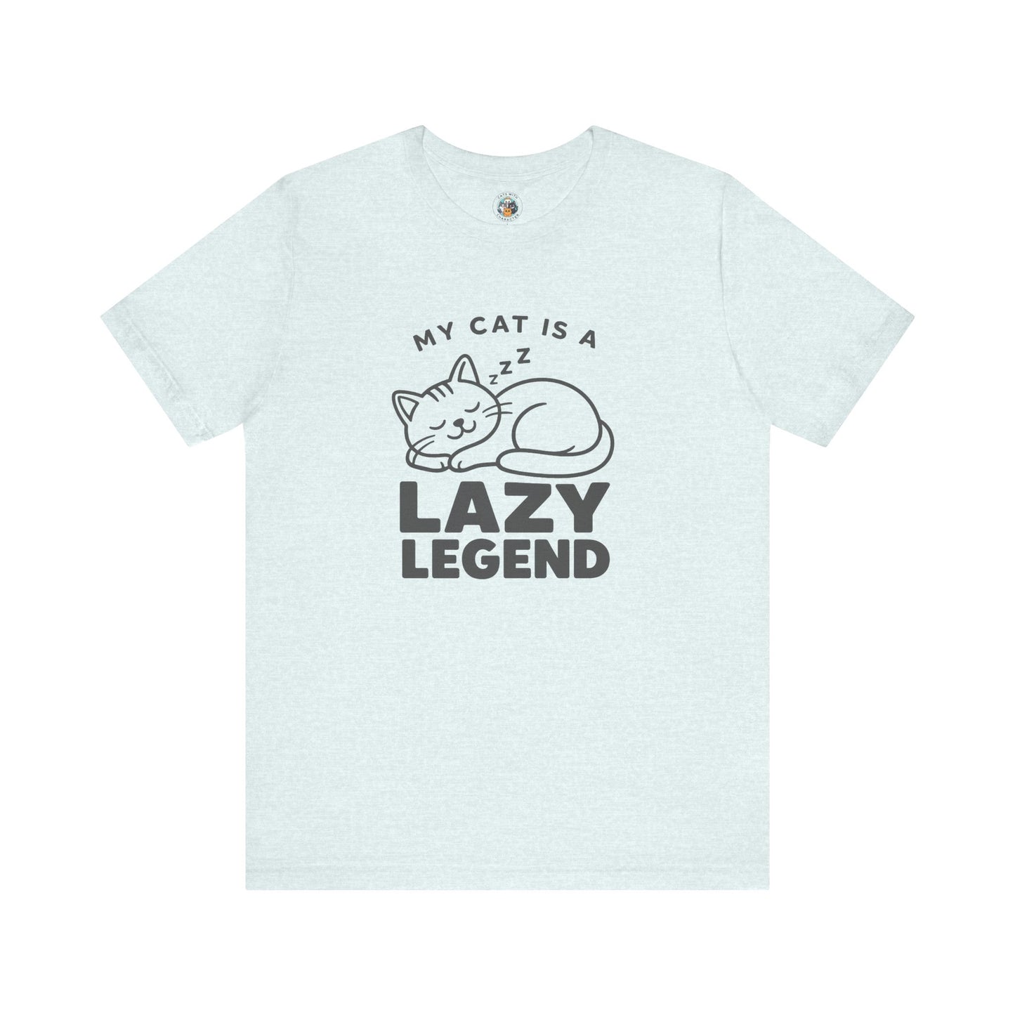My Cat Is A Lazy Legend – Minimalist Cat T-Shirt | Cats With Character