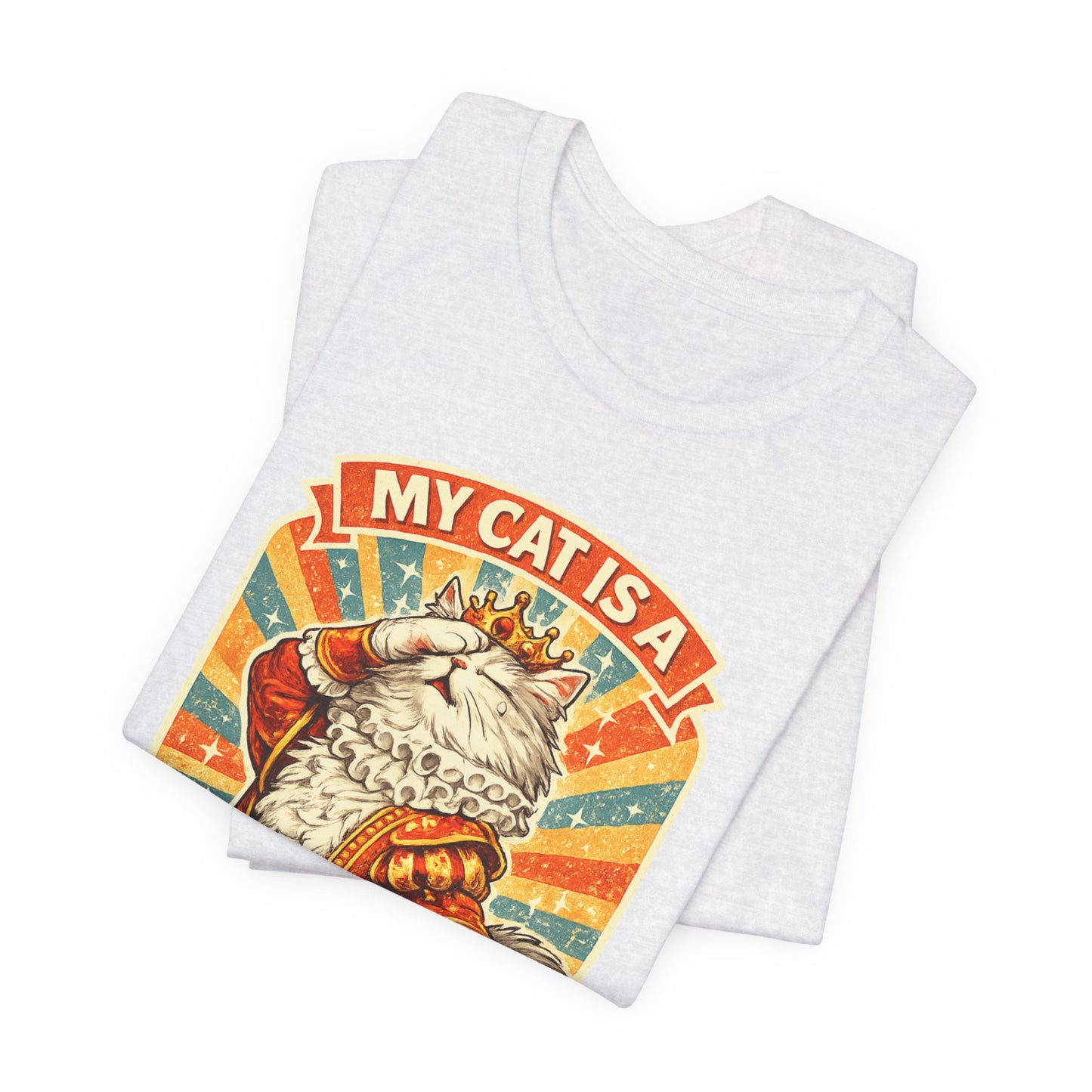 My Cat Is A Drama Queen – Retro Whiskers - Cat T-Shirt | Cats With Character