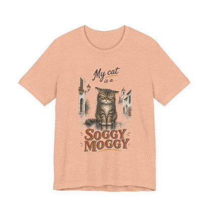 My Cat Is a Soggy Moggy – Retro Whiskers -Cat T-Shirt