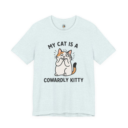 My Cat is a Cowardly Kitty - Simply Purrfect - Unisex Jersey Short Sleeve Tee