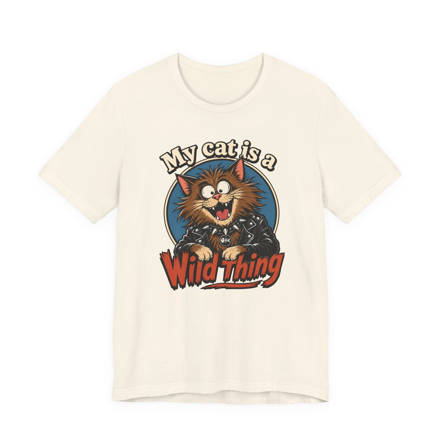 My Cat Is A Wild Thing – Funny Punk Cat T-Shirt | Cats With Character