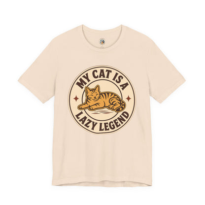 My Cat Is A Lazy Legend – Retro Vintage T-Shirt | Cats With Character
