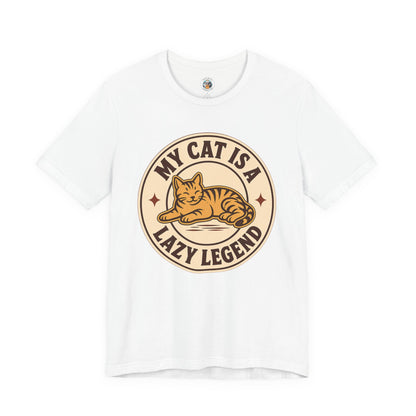 My Cat Is A Lazy Legend – Retro Vintage T-Shirt | Cats With Character