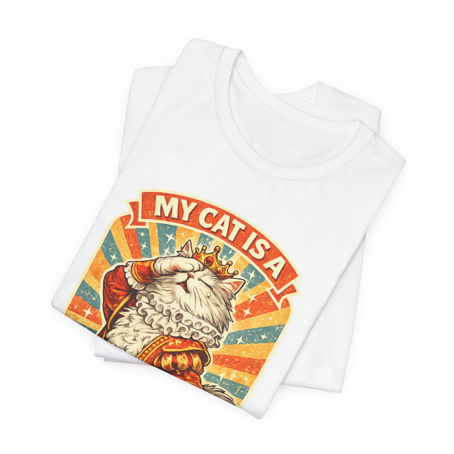 My Cat Is A Drama Queen – Retro Whiskers - Cat T-Shirt | Cats With Character