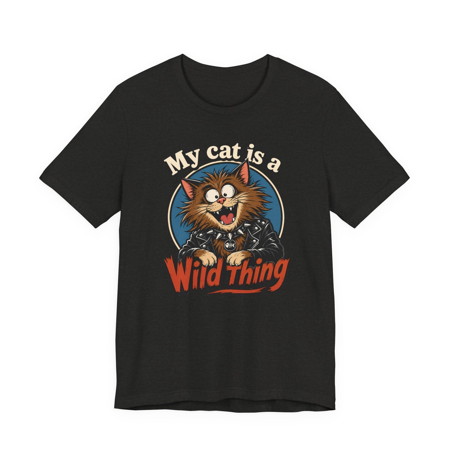 My Cat Is A Wild Thing – Funny Punk Cat T-Shirt | Cats With Character