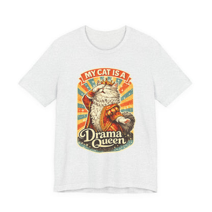 My Cat Is A Drama Queen – Retro Whiskers - Cat T-Shirt | Cats With Character