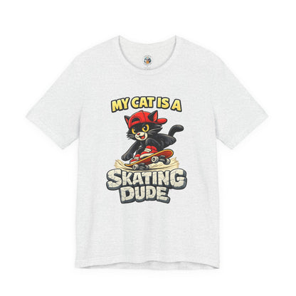 Skater Cat T-Shirt – Funny Skateboarding Cat Tee