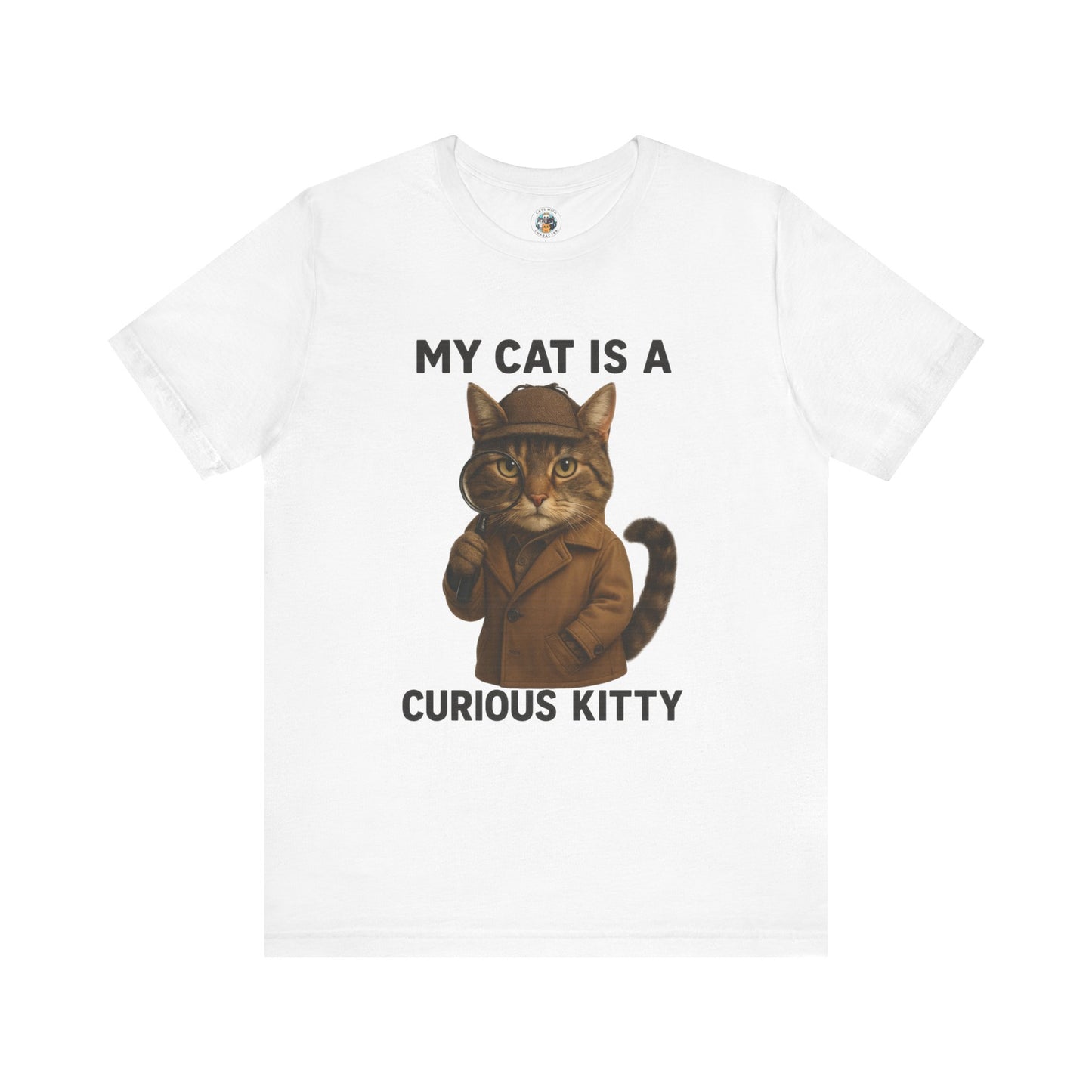 My Cat is a Curious Kitty - Paws in Focus  - Unisex Jersey Short Sleeve Tee